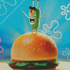 Krabby Patties Diamond Painting