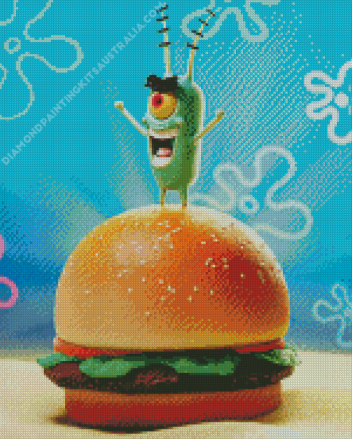 Krabby Patties Diamond Painting