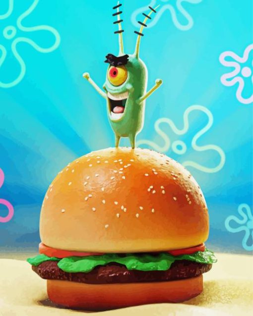 Krabby Patties Diamond Painting