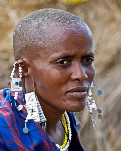 Maasai Woman Diamond Painting