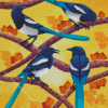 Magpies Birds Diamond Painting