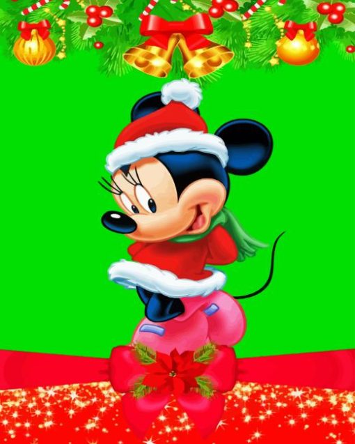 Mini Mouse Christmas Diamond Painting