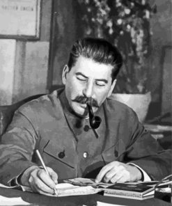Monochrome Joseph Stalin Diamond Painting