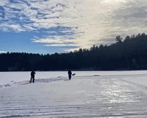 Moreau Lake Winter Diamond Painting