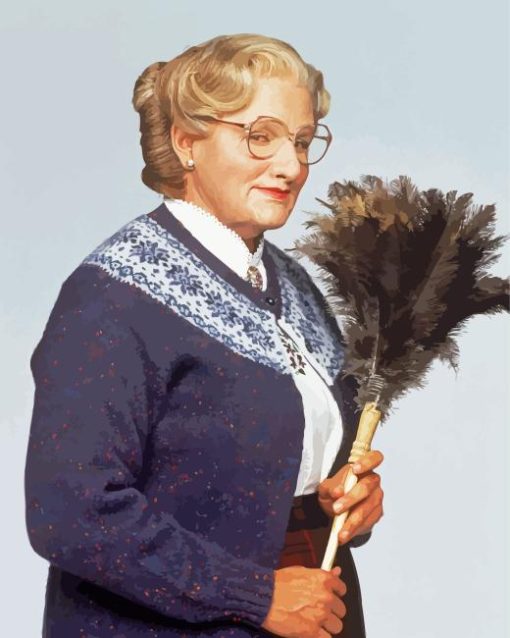 Mrs Doubtfire Character Diamond Painting