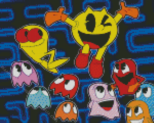 Pac Man Diamond Painting