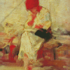 Peasant Reading By Grigorescu Diamond Painting