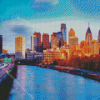 Philadelphia Skyline Diamond Painting