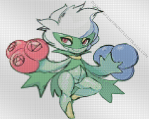 Pokemon Roserade Art Diamond Painting