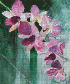 Purple Orchids Diamond Painting