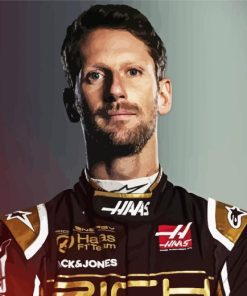 Romain Grosjean Diamond Painting