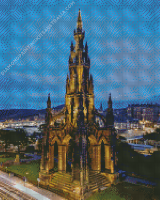 Scott Monument Diamond Painting