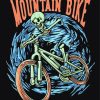 Skull On Mountain Bike Diamond Painting