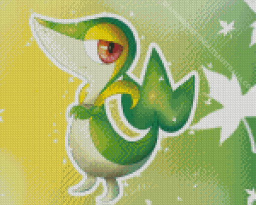 Snivy Species Diamond Painting