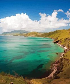 St Kitts And Nevis Beach Diamond Painting