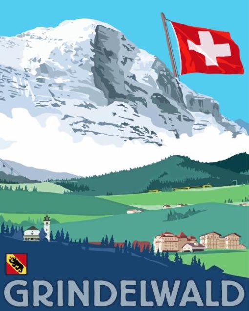 Switzerland Grindelwald Diamond Painting