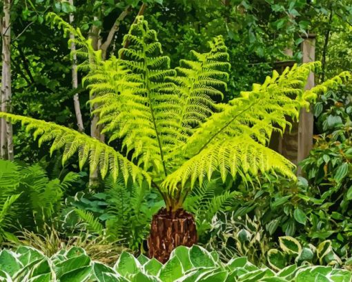 Tree Fern Diamond Painting