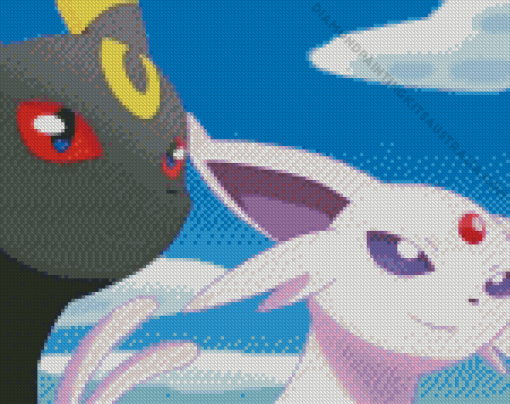 Umbreon And Espeon Diamond Painting