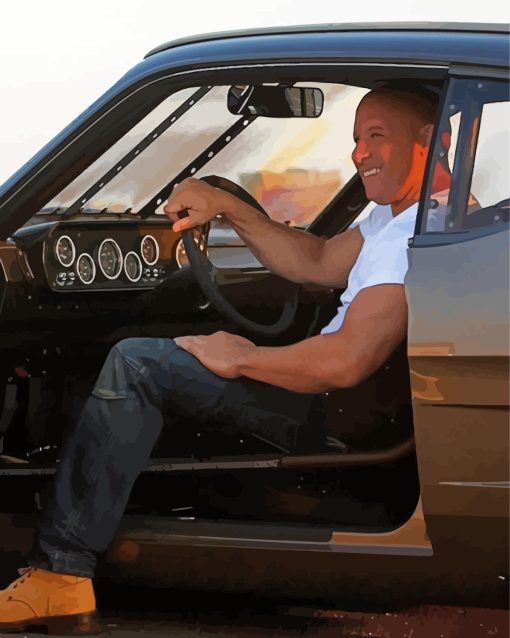 Vin Diesel Fast And Furious Diamond Painting