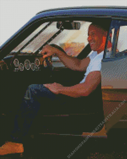 Vin Diesel Fast And Furious Diamond Painting