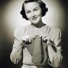Vintage Woman Knitting Diamond Painting