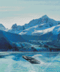 Whale In Glacier Bay Diamond Painting