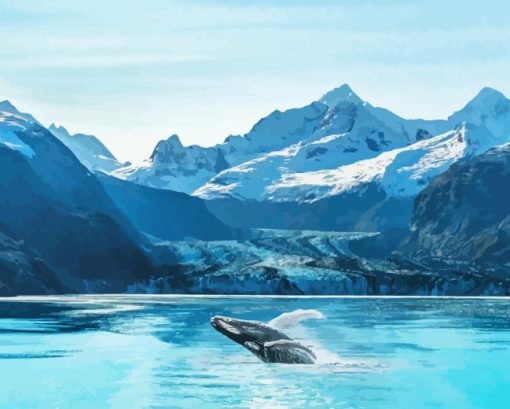 Whale In Glacier Bay Diamond Painting