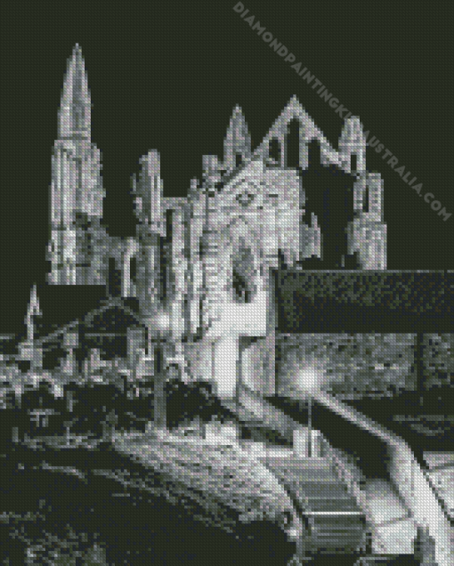 Whitby Abbey Steps Diamond Painting