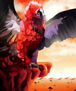 Abstract Bearded Vulture Diamond Painting
