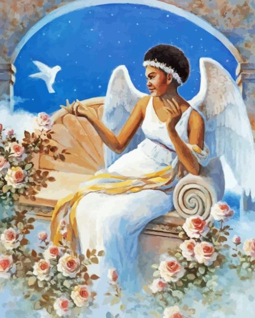 Angel And Dove Diamond Painting
