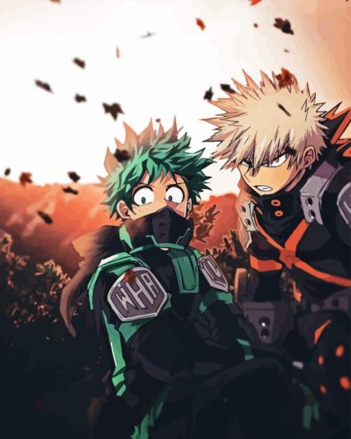 Bakugo And Deku Diamond Painting