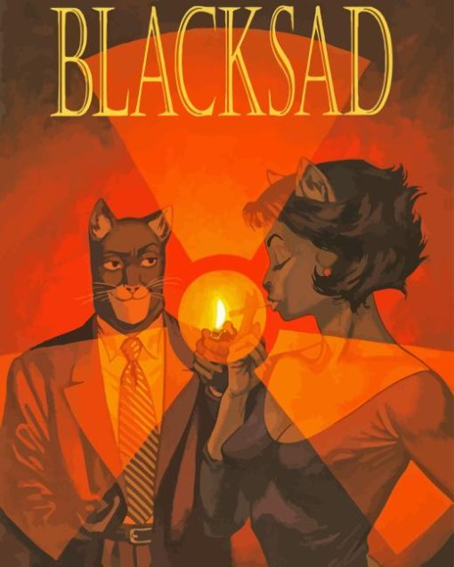Blacksad Cartoon Poster Diamond Painting