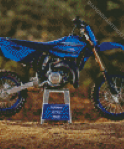 Blue Peewee Motorbike Diamond Painting