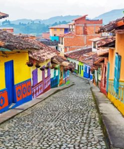 Colombia Colonial Street Diamond Painting