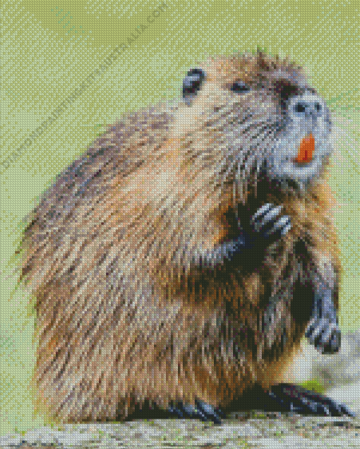 Cute Nutria Animal Diamond Painting