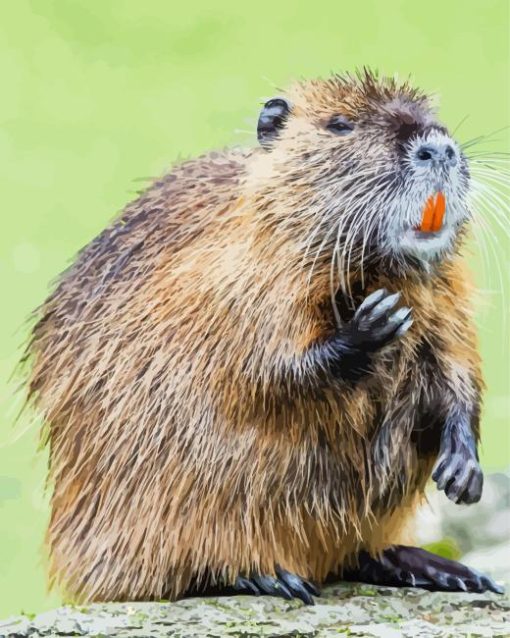 Cute Nutria Animal Diamond Painting