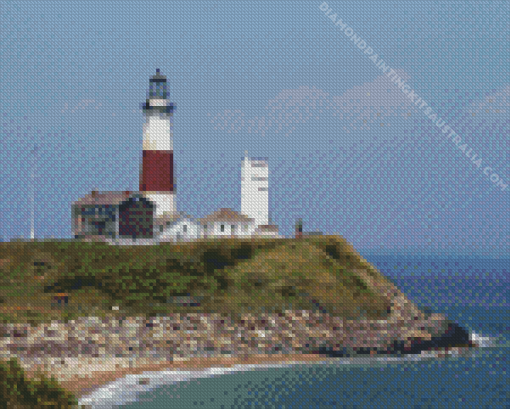 Lighthouse Montauk Diamond Painting