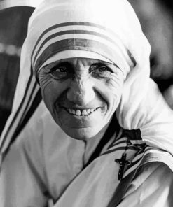 Monochrome Mother Teresa Diamond Painting