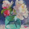 Peonies In A Vase Diamond Painting