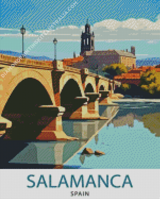 Salamanca Spain City Poster Diamond Painting