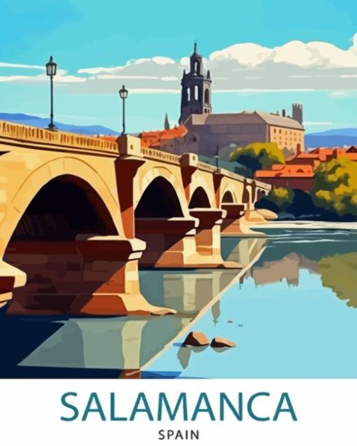 Salamanca Spain City Poster Diamond Painting