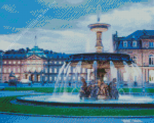 Stuttgart Palace Square Diamond Painting
