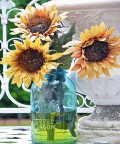 Sunflowers In Jar Diamond Painting