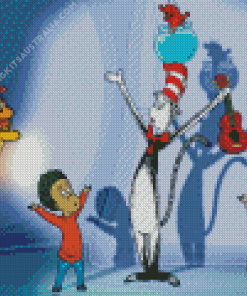 The Cat In The Hat Diamond Painting