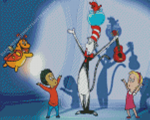 The Cat In The Hat Diamond Painting