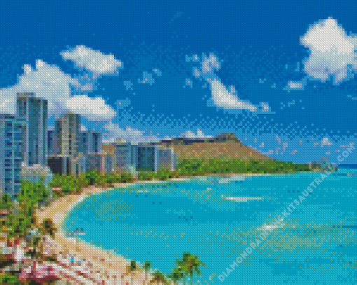 Waikiki Beach Diamond Painting