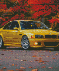 Yellow BMW E46 Diamond Painting