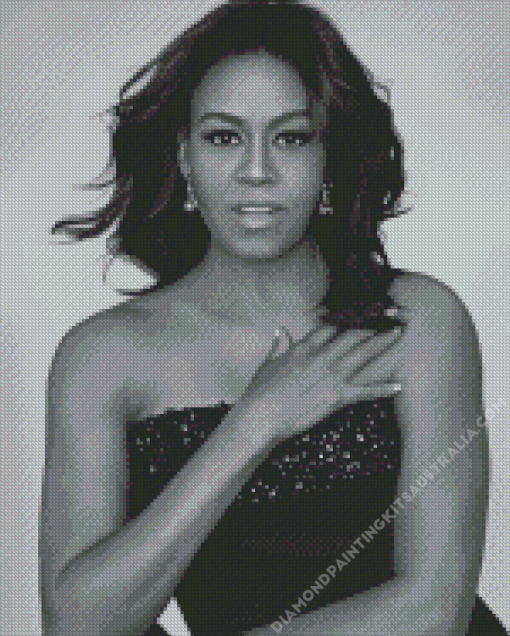 Young Michelle Obama Diamond Painting