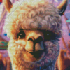 Alpaca Smiling Diamond Painting