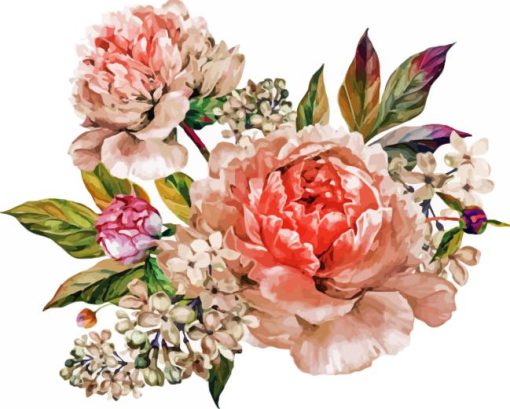 Antique Flowers Diamond Painting